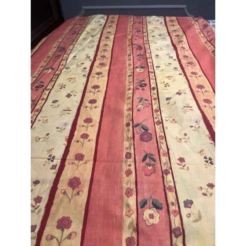 Bassetti Italy Pink Peach Yellow Floral Duvet Cover Only Twin